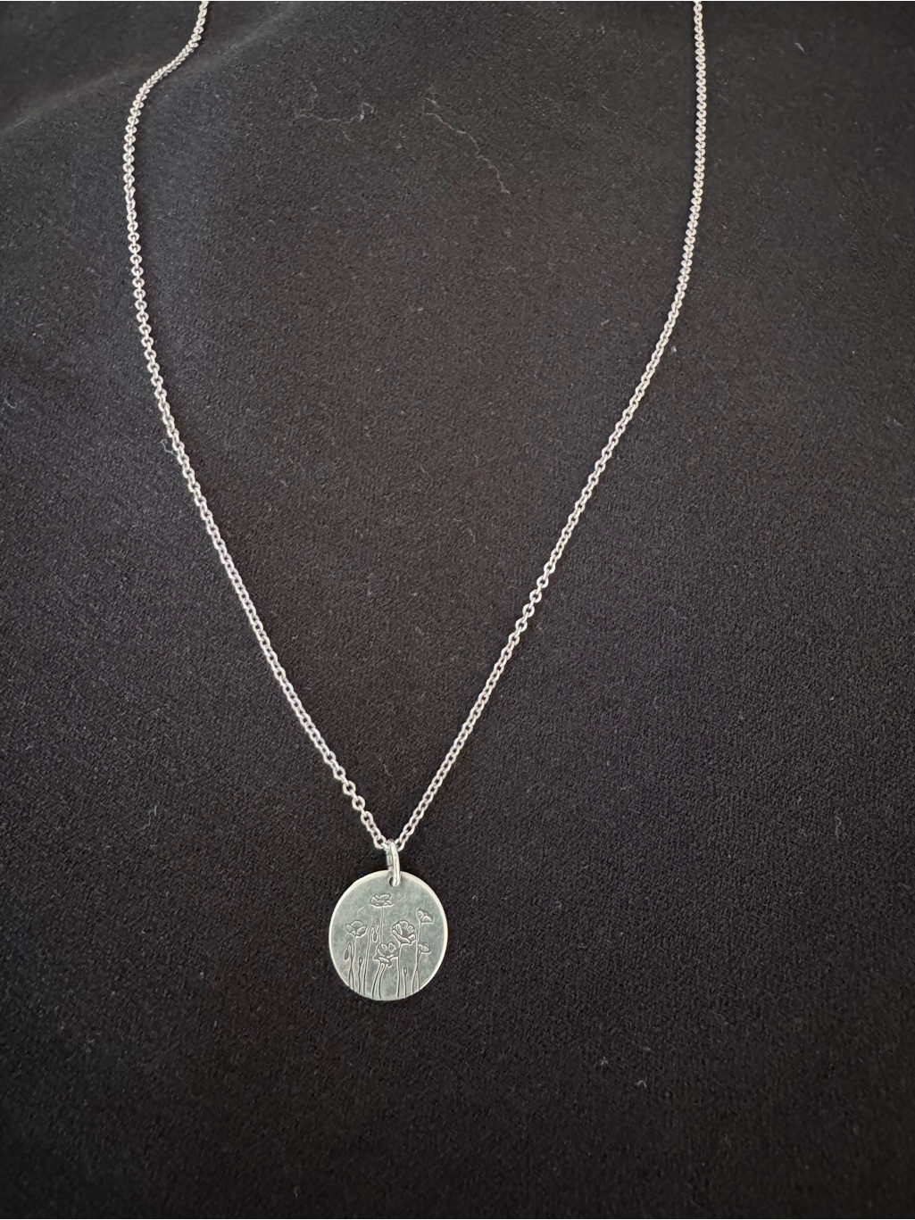 Two Gldn Sterling Silver Floral Necklaces — image 5 of 8